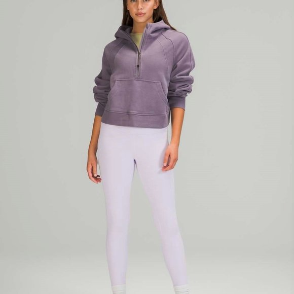 Lululemon Scuba Oversized 1/2 Half-Zip Hoodie Sweatshirt - Dusky Lavender Purple - Picture 6 of 6